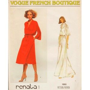 Vintage ©1979 Vogue 1860, Vogue French Boutique; Renata - Size 8